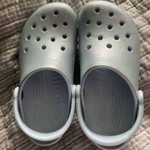 Silver Crocs